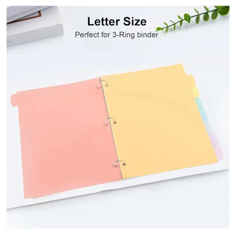 (105)16 Count/2 Sets Write & Erase Binder Dividers with Tabs, Durable Plastic